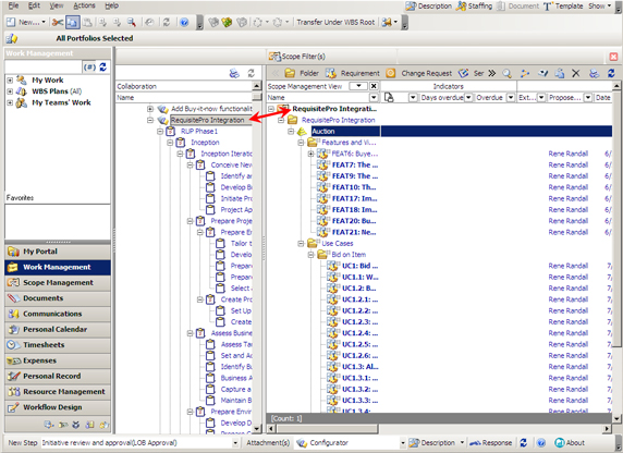 Scope Management Ѵ򿪵 Work Management ͼ