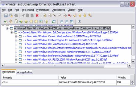 RFT ���Դ��� Object Map