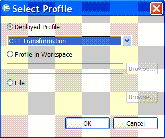 Figure 2. Selecting the C++ profile