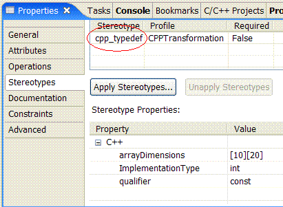 C++ Typedef properties