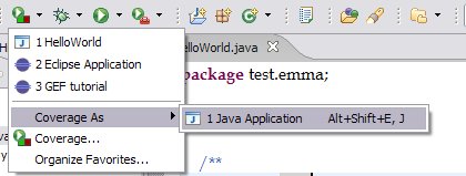 图 3  对 Java 应用程序进行覆盖测试