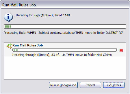 Run Mail Rules Job 