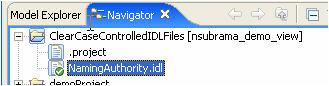 Regenerated IDL file