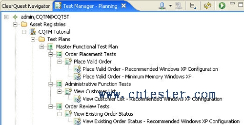 Configured test cases