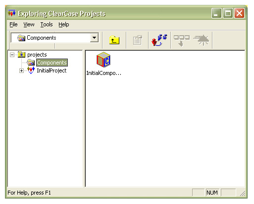 Expanding the Projects folder in the Explorer tree