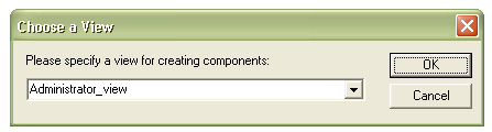 the Choose a View dialog