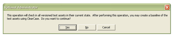 Opening the confirmation dialog
