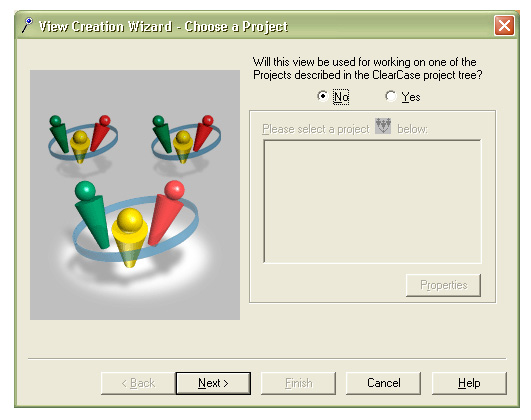 Opening the View Creation wizard.