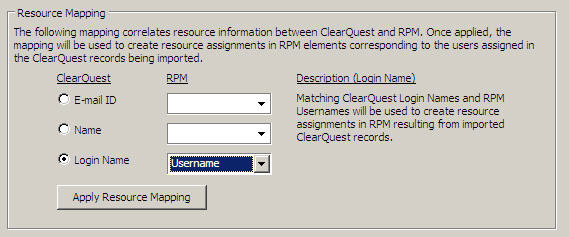 Resource Mapping ʹ Login Name/Username