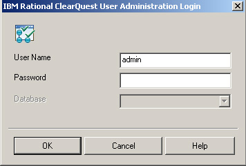 ͼ 14. ͨ ClearQuest User Administration Login ӵ