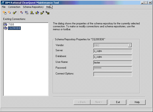 image of Maintenance Tool workspace