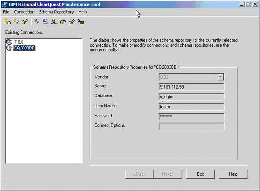 image of Maintenance Tool workspace