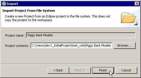 Importing a project