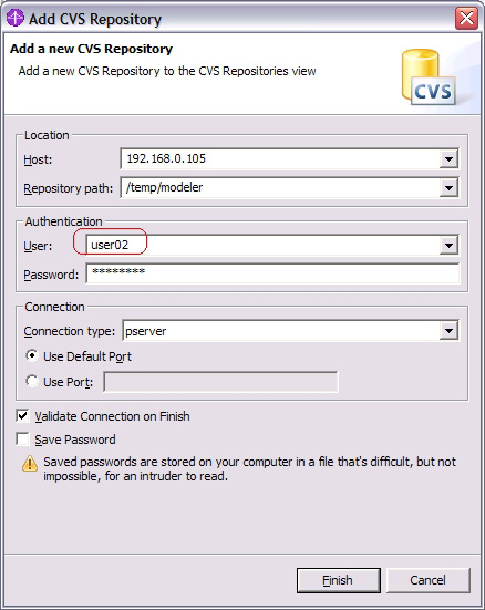 ͼ 11. Add CVS Repository Ի