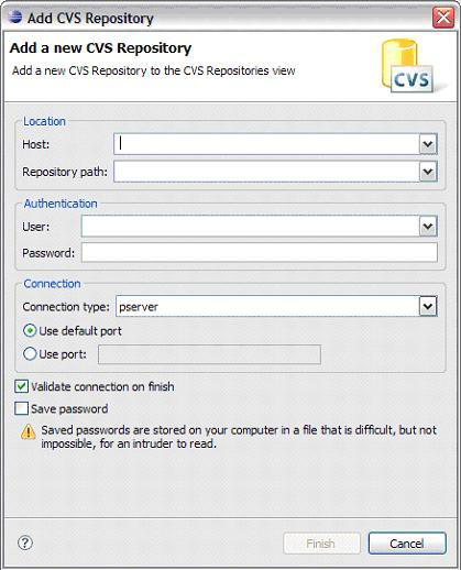 Add CVS Repository Ի