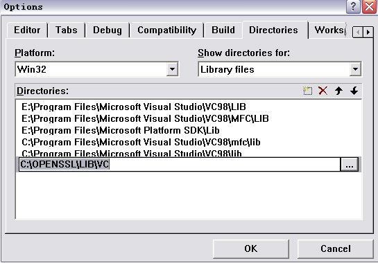  OPENSSL\LIB\VC ӵ VC++ 6 Library Ŀ¼