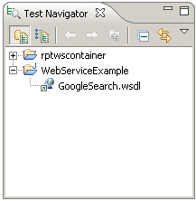 ͼ 13. ʾ WSDL ļ Test Navigator 