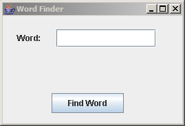 Word Finder GUI ʱĻ