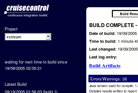 CruiseControl Web Ӧ�ó������