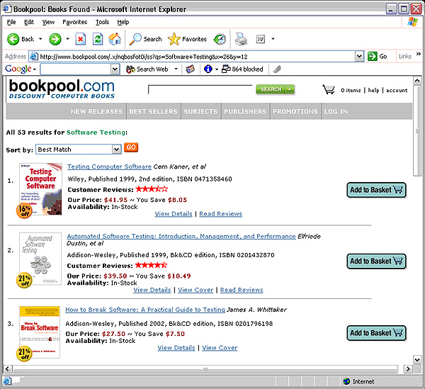 ͼ14 �� BookPool.com������Software Testing�Ľ��