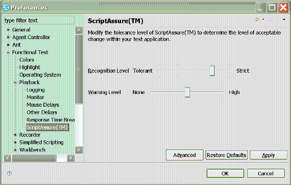 ͼ 3. ScriptAssure ��׼ģʽ