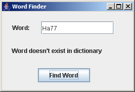 ʾ Word Finder GUI дĻա