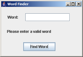 Word Finder GUI ʾ޵Ļ