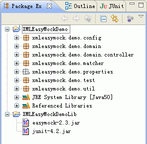 ���� xmleasymock.zip ��� workspace